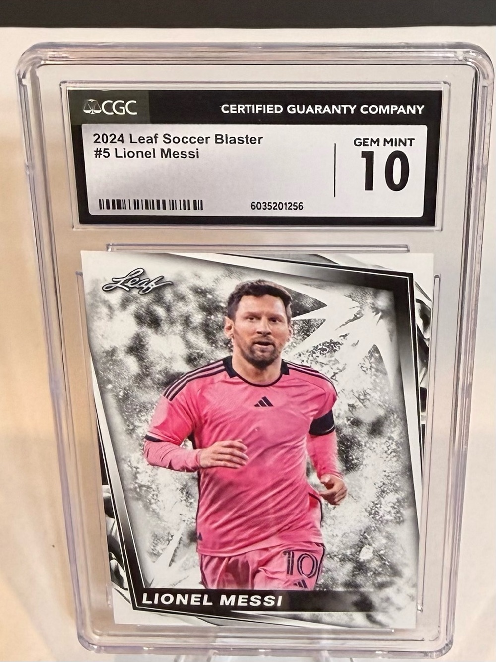 2024 Soccer Blaster Trading Card - Pink - CGC Gem Mint 10
